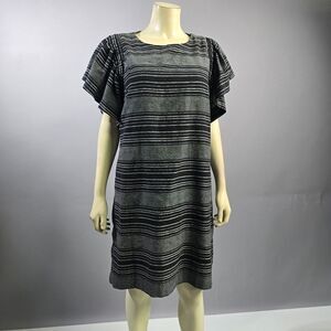 Moon River Black and Gray Sheath Mini Dress R7